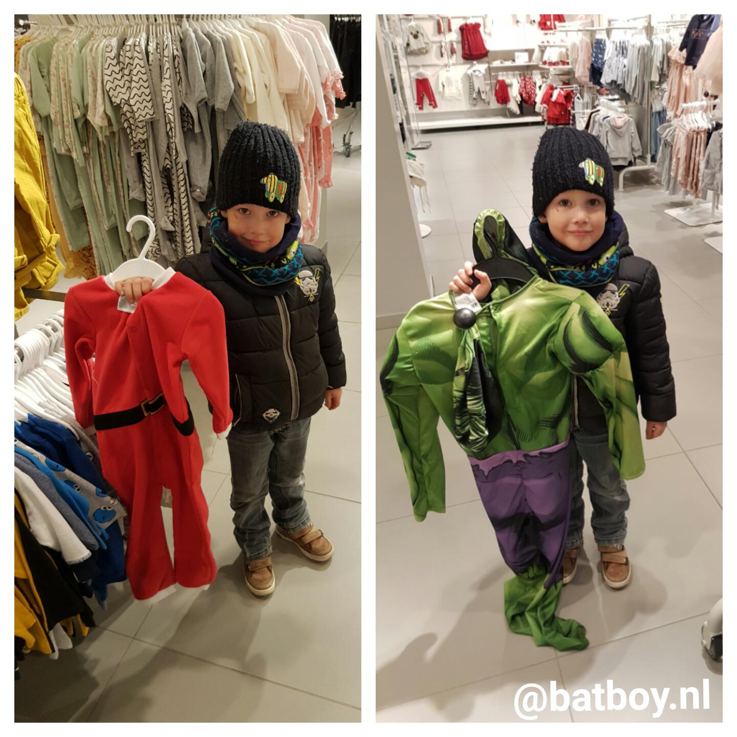 fossiel Voldoen Gewoon overlopen Shoppen voor een Kerst outfit | Winkelen met kinderen | Batboy